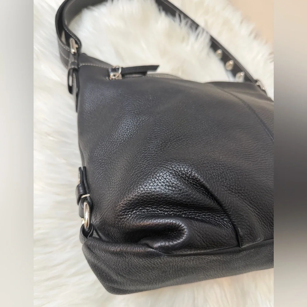 Coach Black Leather Shoulder Bag#F15064